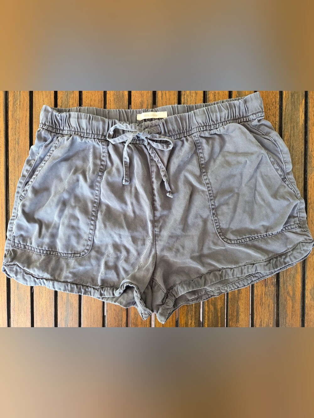 Women's Cynthia Rowley Charcoal Grey Drawstring Casual Shorts Size Medium Comfy